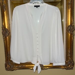 White button blouse